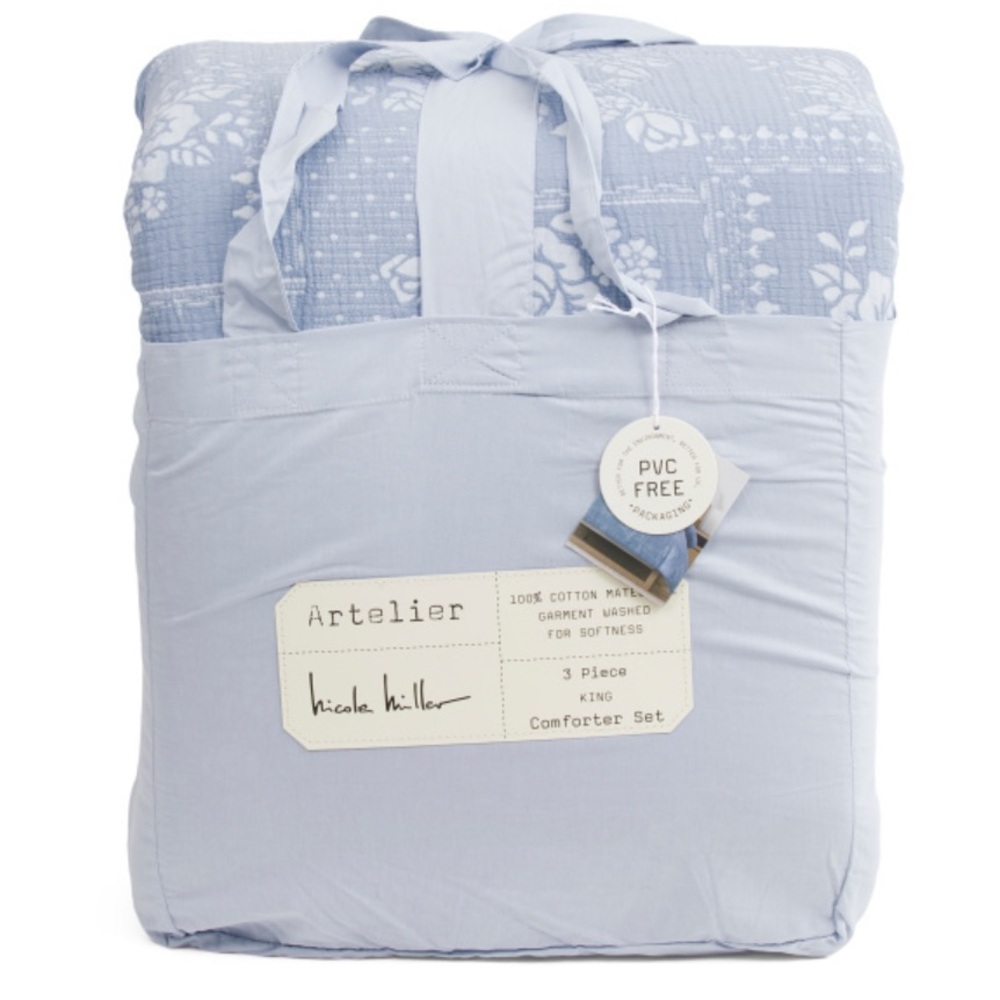 Nicole Miller Floral Comforter Set